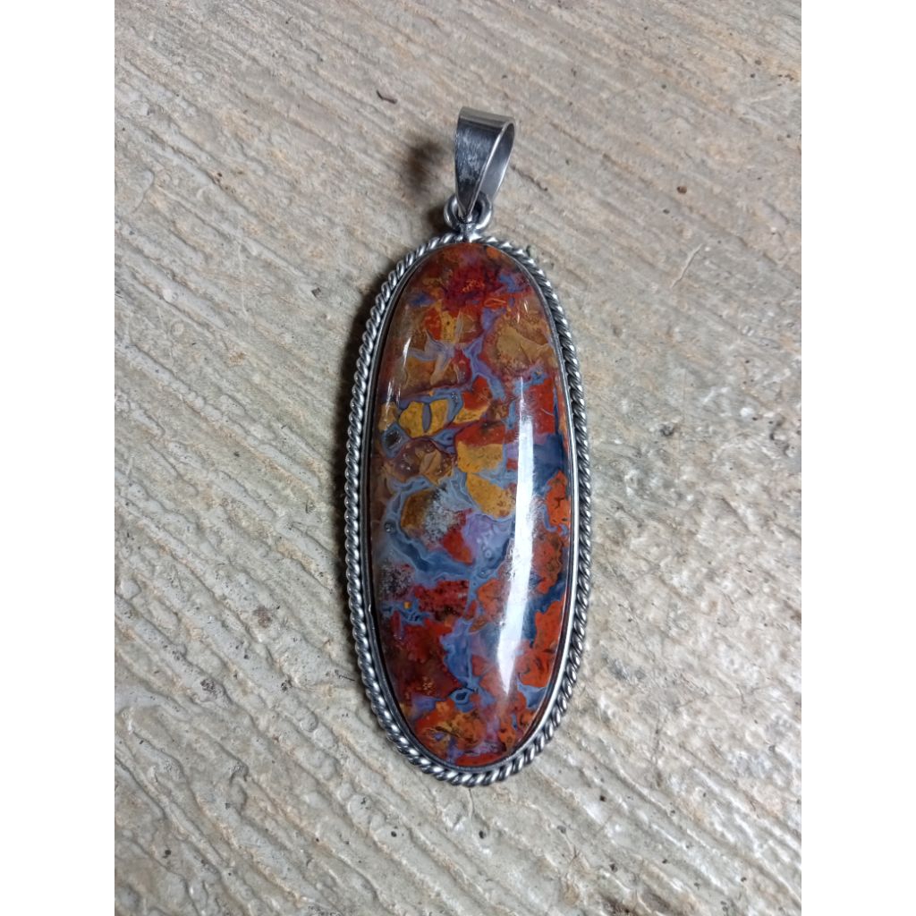 liontin batu akik pancawarna