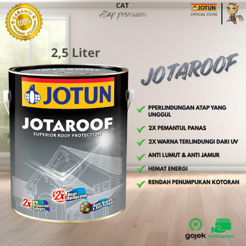 Cat Genteng Jotun Jotaroof Tahan Panas UV Anti Lumut Jamur Cat Atap Premium Kemasan 2,5L