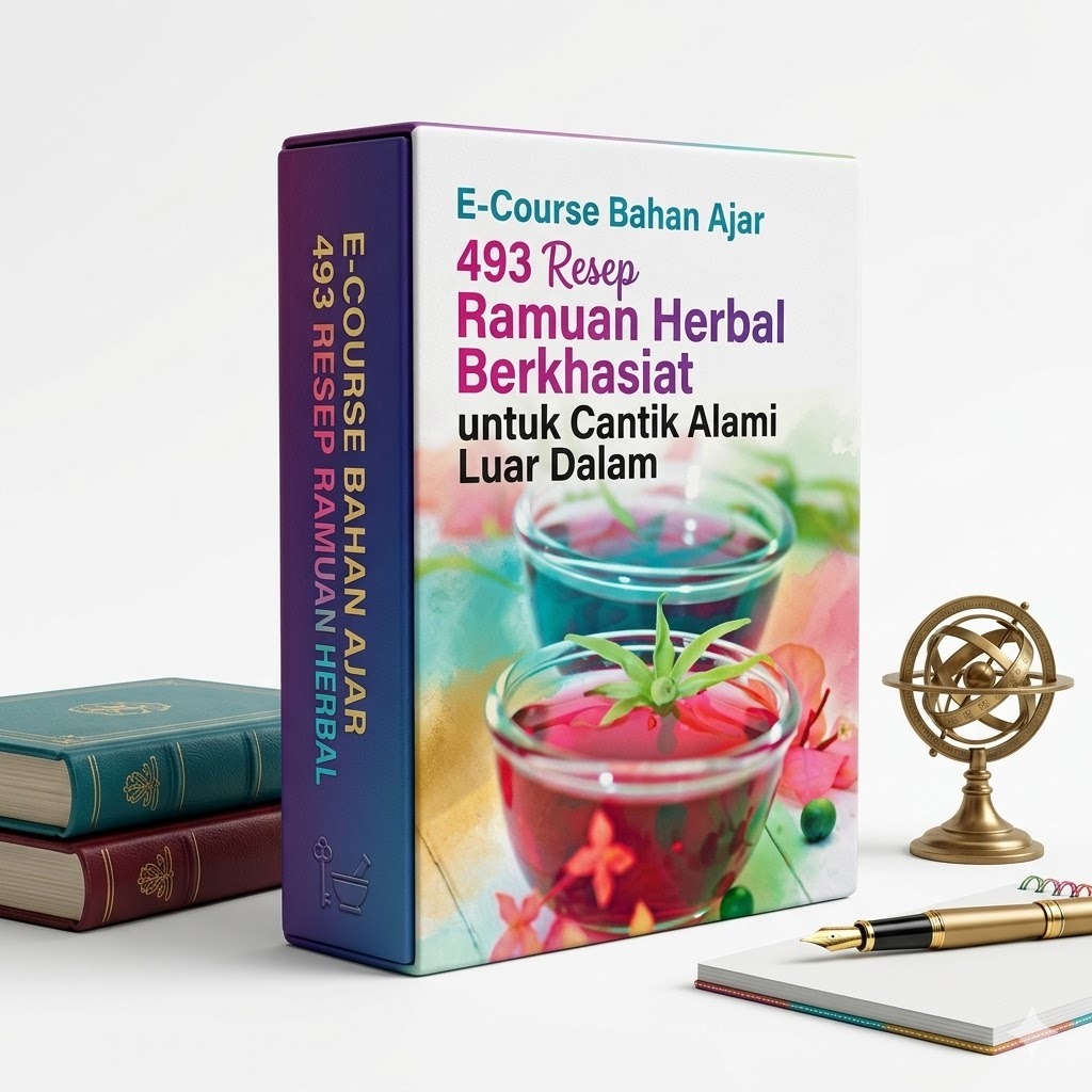 E-Course 493 Resep Ramuan Herbal Berkhasiat untuk Cantik Alami Luar Dalam