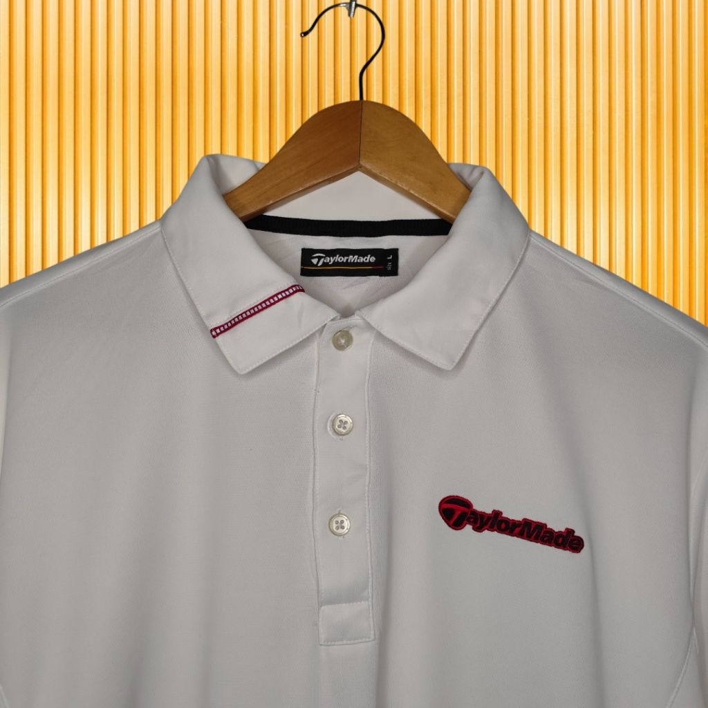 TAYLORMADE, Kaos kerah dryfit lengan panjang pria, kaos kerah olahraga golf pria