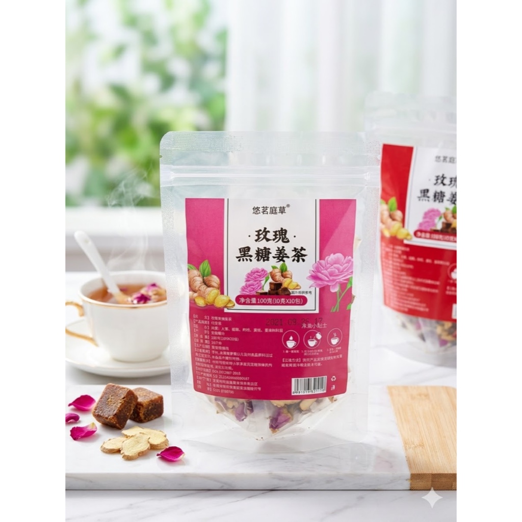 Teh Jahe Mawar Gula Aren (Kemasan Sachet)