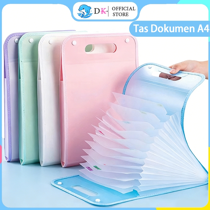 Lucky Tas File Handle Map File Clear Holder Anti Air Multi Layer / Tas Map/ Tas Dokumen A4 Folder Ma