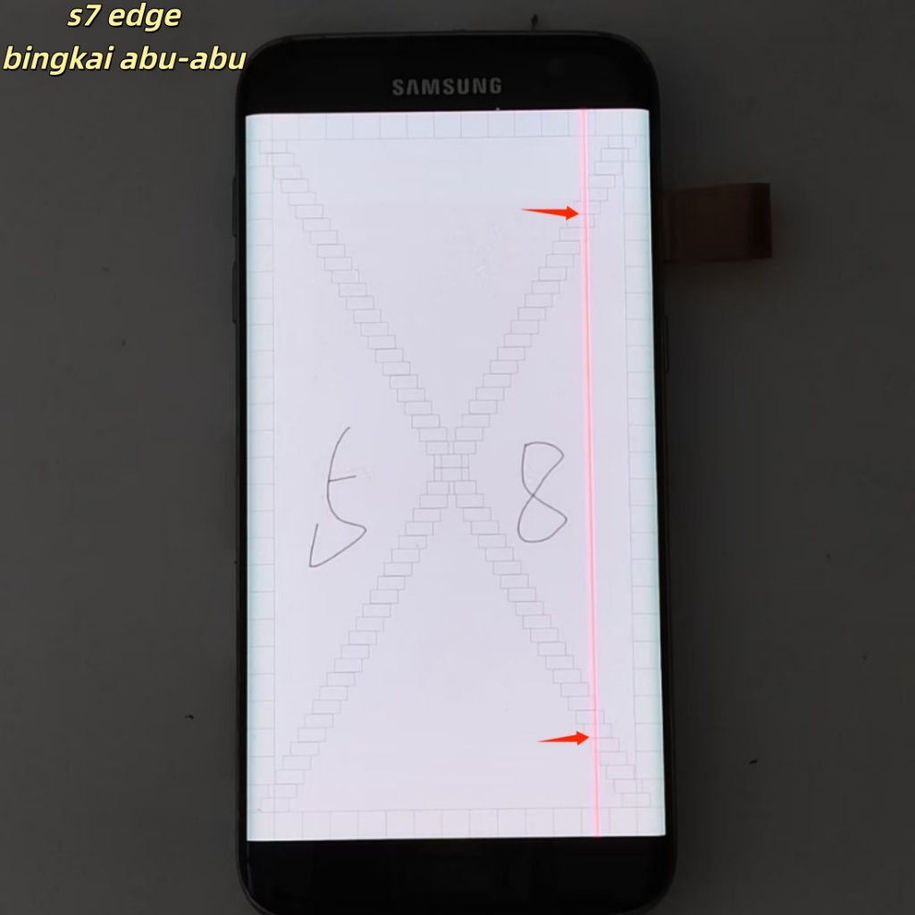 LCD SAMSUNG s7 edge/ G935F ORI with defect LCD Display Layar Sentuh Untuk s7edge lcd