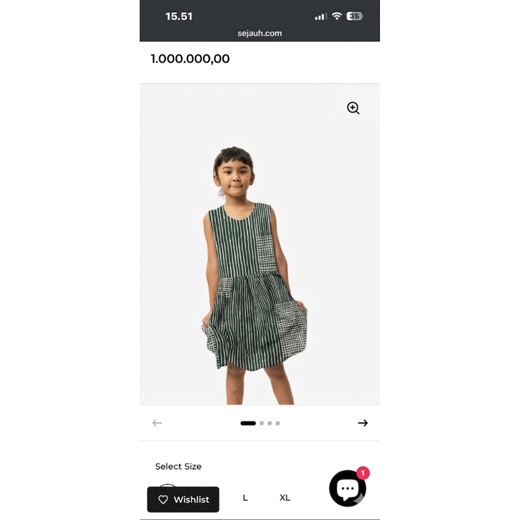 DRESS LAPIS HIJAU SEJAUH MATA MEMANDANG ANAK