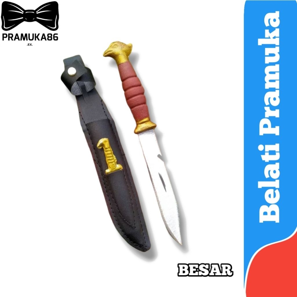 Pisau Belati Pramuka Besar / Pisau Bowie Besar / Belati Pramuka Besar