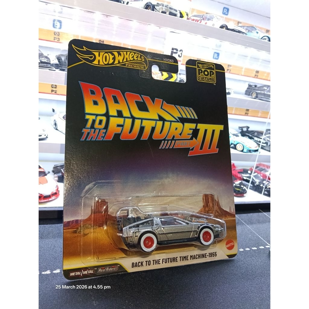 HOTWHEELS POP CULTURE BACK TO THE FUTURE TIME MACHINE-1955