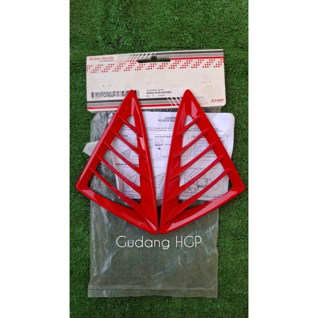 Louver L & R Set Red Revo 100 6445A-KVR-000FMV Ori Astra Honda Genuine Accessories