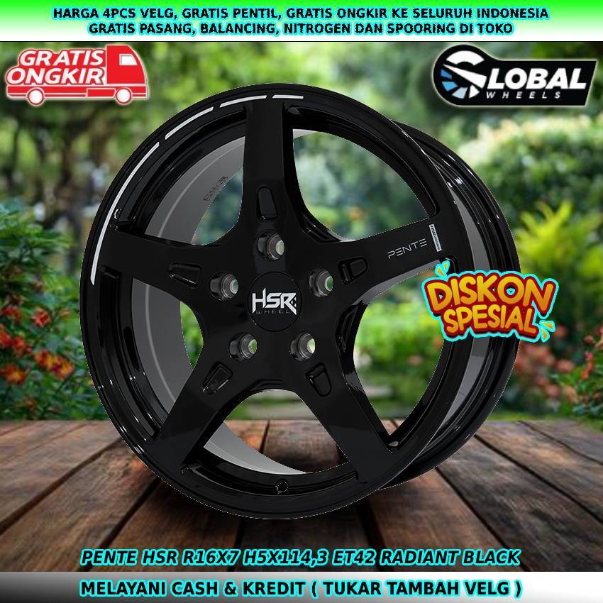 Velg R16 velg mobil new carry| Ertiga| Innova| Rush| Terios| Xtrail| dll velg hsr pente R16