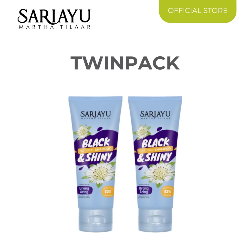 [TWINPACK] SARIAYU Shampoo Urang Aring 2 x 170ml - PAKET 2 PCS Hair Sampo Perawatan Kesuburan dan Ra