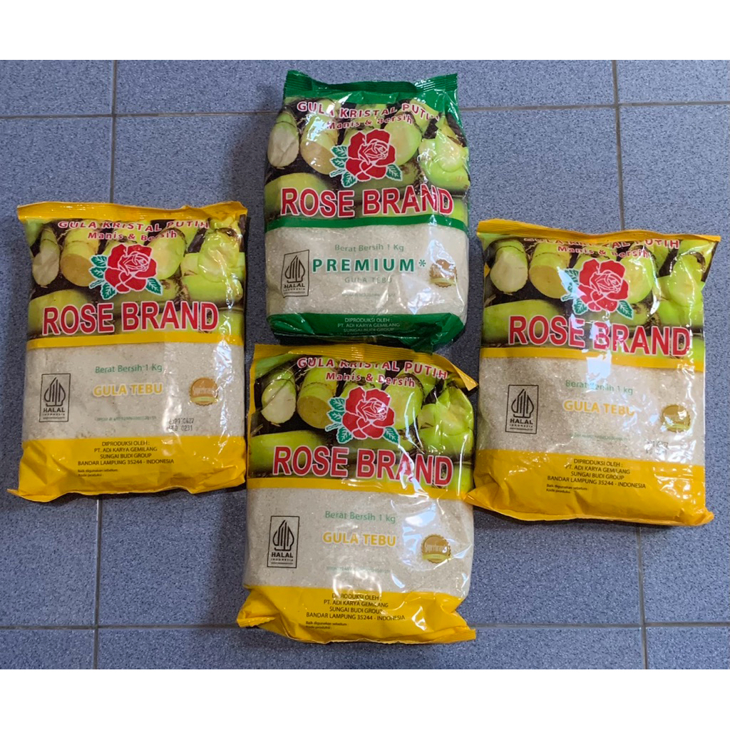 (Mama berkah grosir) Gula Pasir Rose Brand Kemasan 1kg