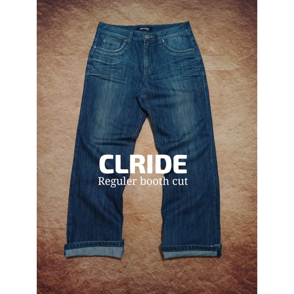 Celana jeans pria CLRIDE reguler boothcut bekas pakai