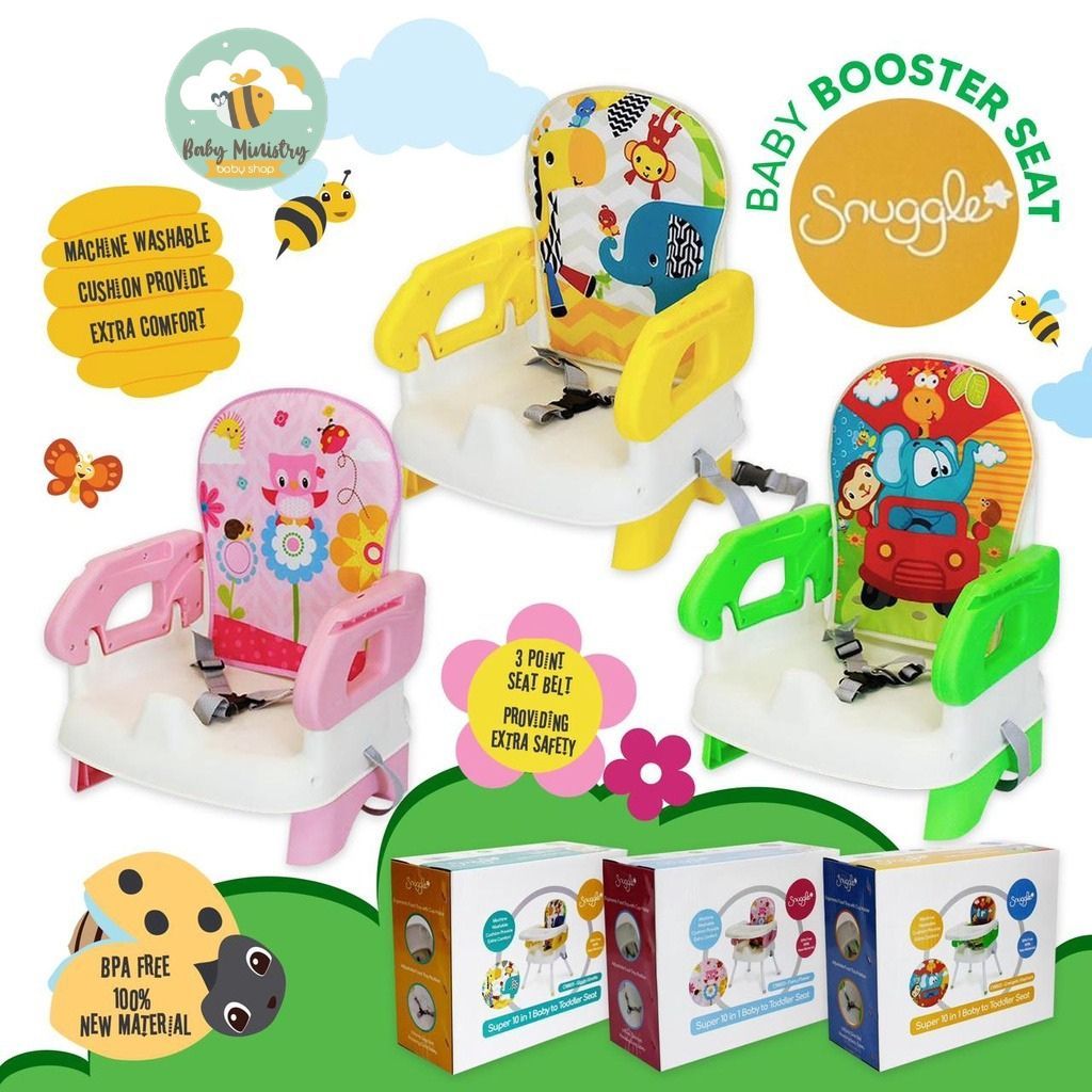 CROWN - SNUGGLE BABY SUPER 10 IN 1 TODDLER AND BOOSTER SEAT / KURSI MAKAN BAYI / KURSI MAKAN TOODLER