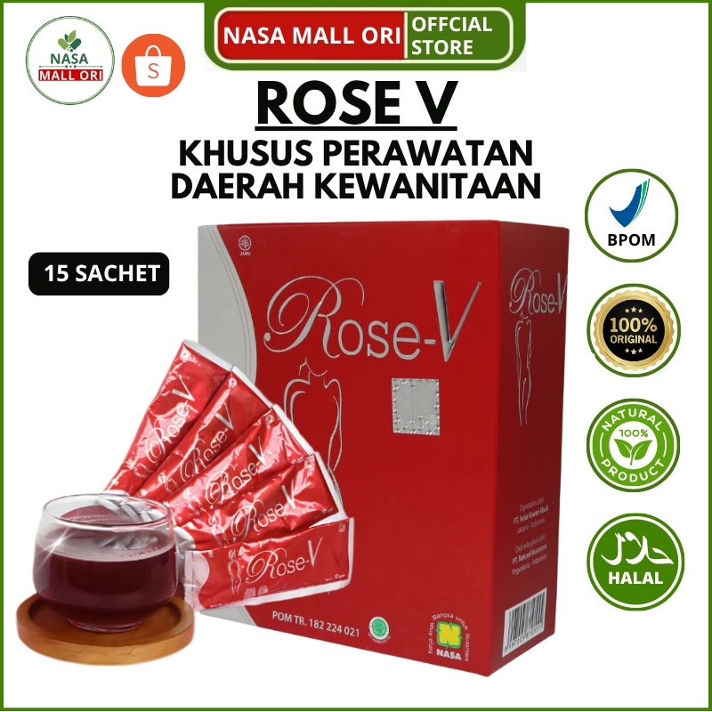 Original Rose V NASA Obat Keputihan Herbal Wanita Jaga PH Miss V & Organ Intim
