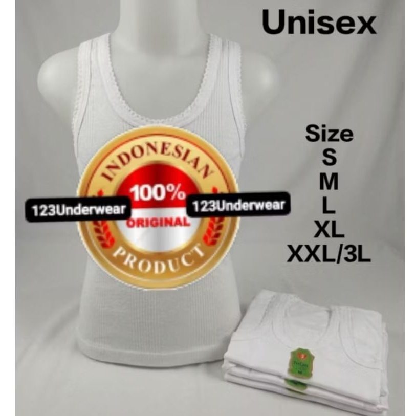Kaos Dalam Singlet Anak anak Remaja Cowok Cewek Unisex Mega Intan