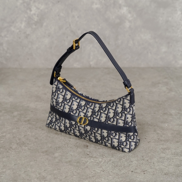 Tas CD MONTAIGNE 30 OBLUQUE BEIGE HOBO BAG 100% ORIGINAL