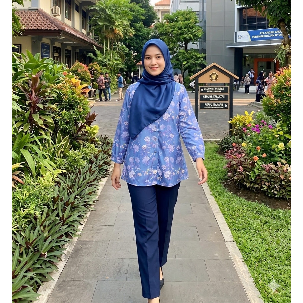 REAL PICT Kamari blouse tunik silk silky premium motif shabby vintage high quality ori Kamari