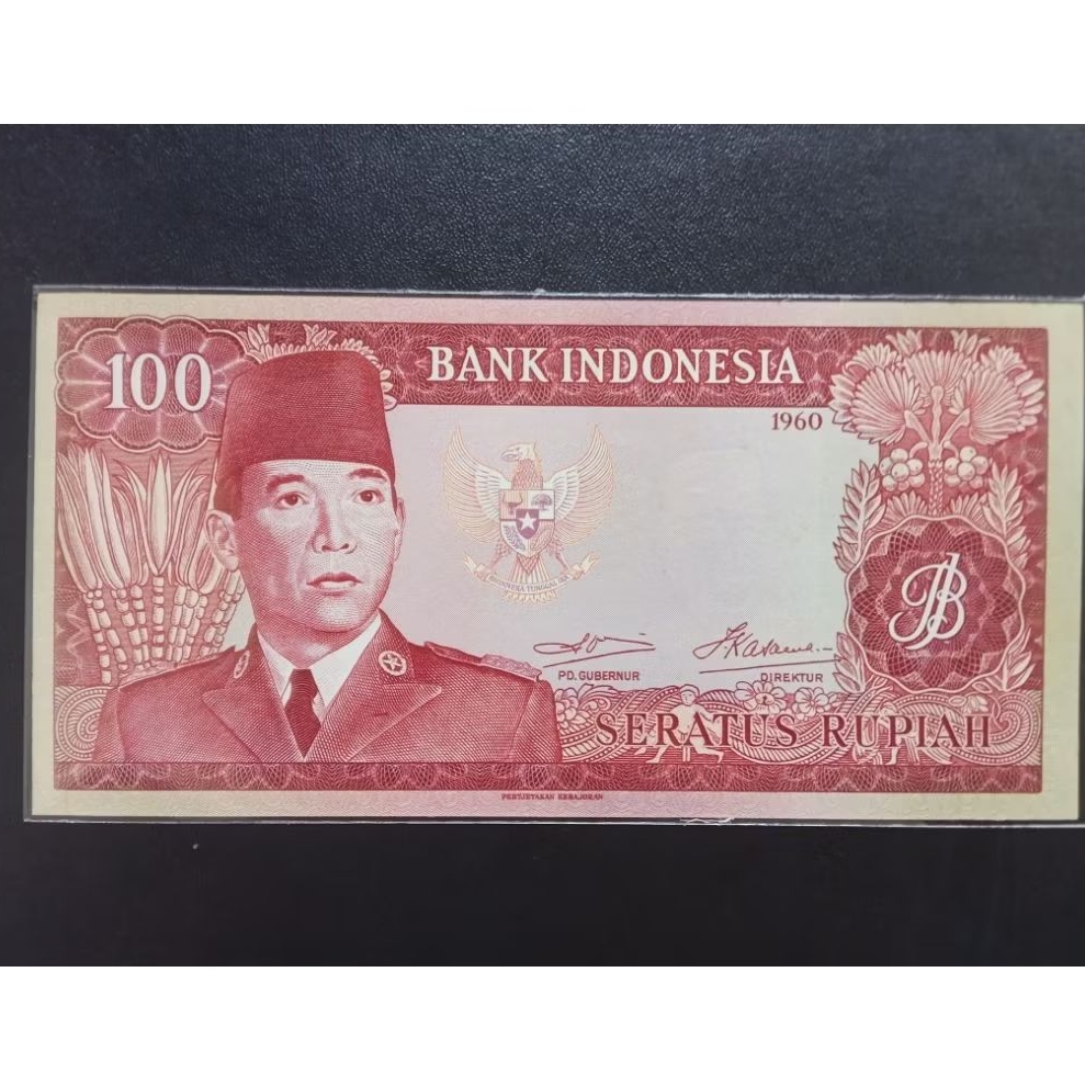 Uang Kuno 100 Rupiah Soekarno th.1960 Gress