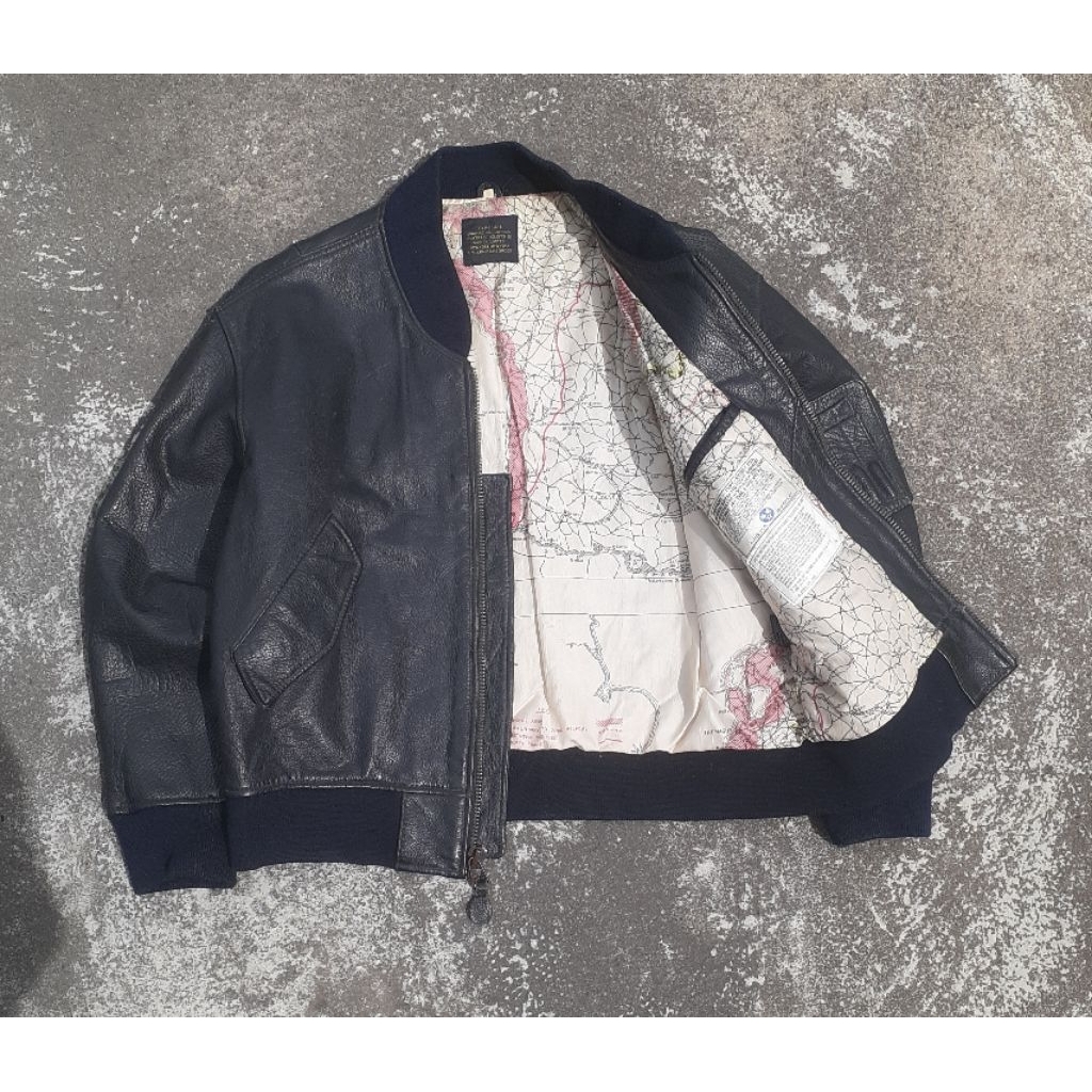 leather jacket avirex type ma-1