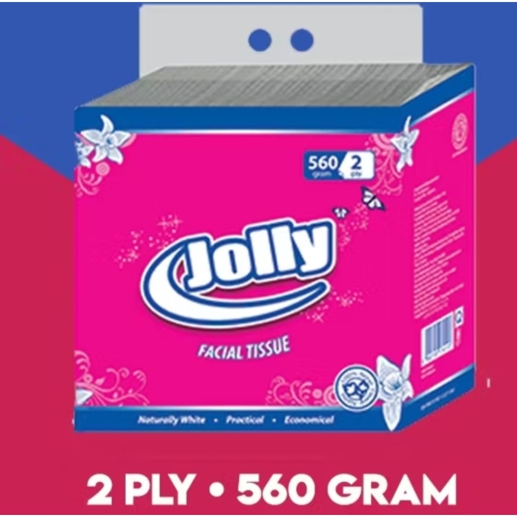 Facial Tissue Jolly 560gr 200 Sheet 2ply