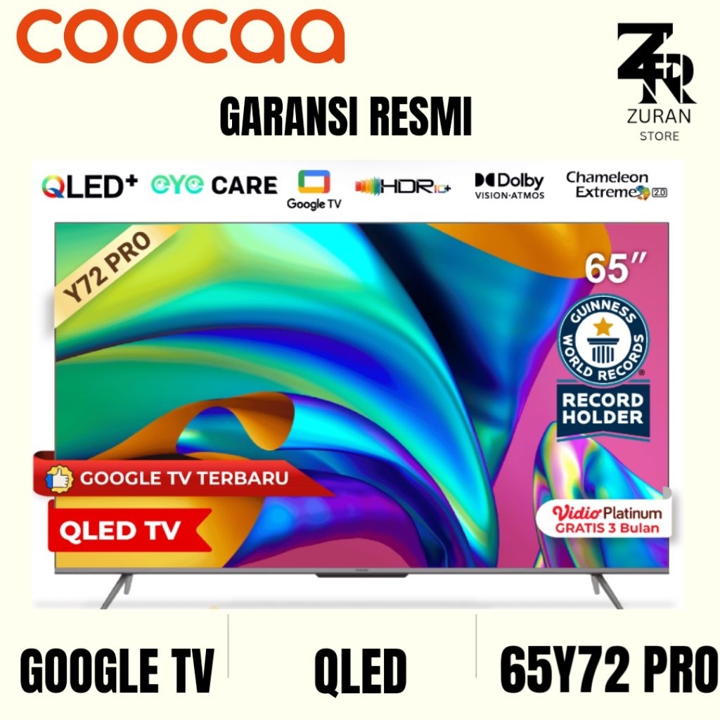 COOCAA 65Y72 PRO 4K QLED GOOGLE TV 65 inch