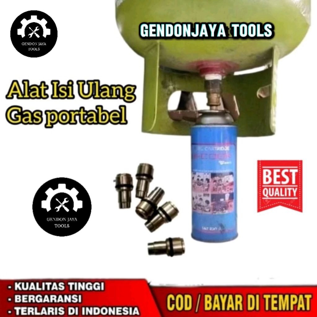 Alat isi ulang gas kaleng portable Refil gas kaleng portable simpel isi ulang gas refil isi ulang ko