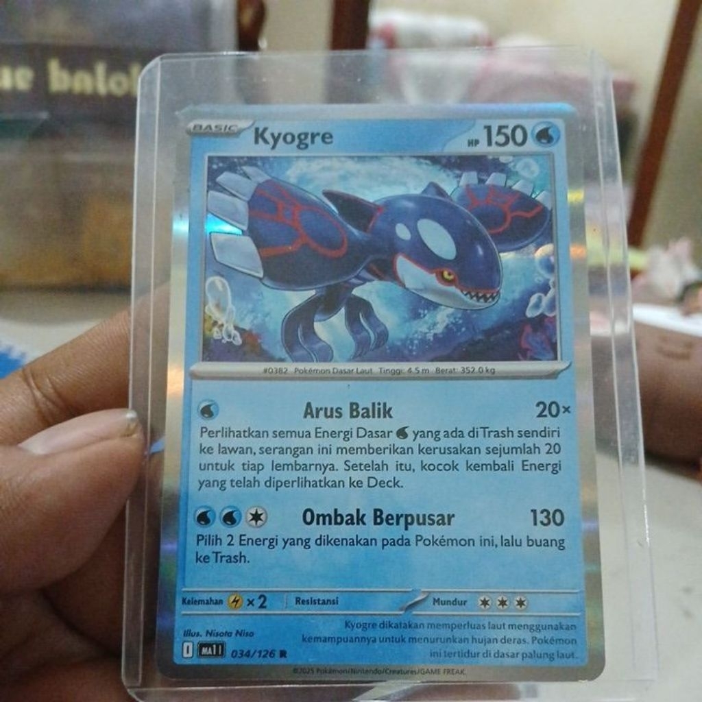Kartu Pokemon Kyogre 034 126 R