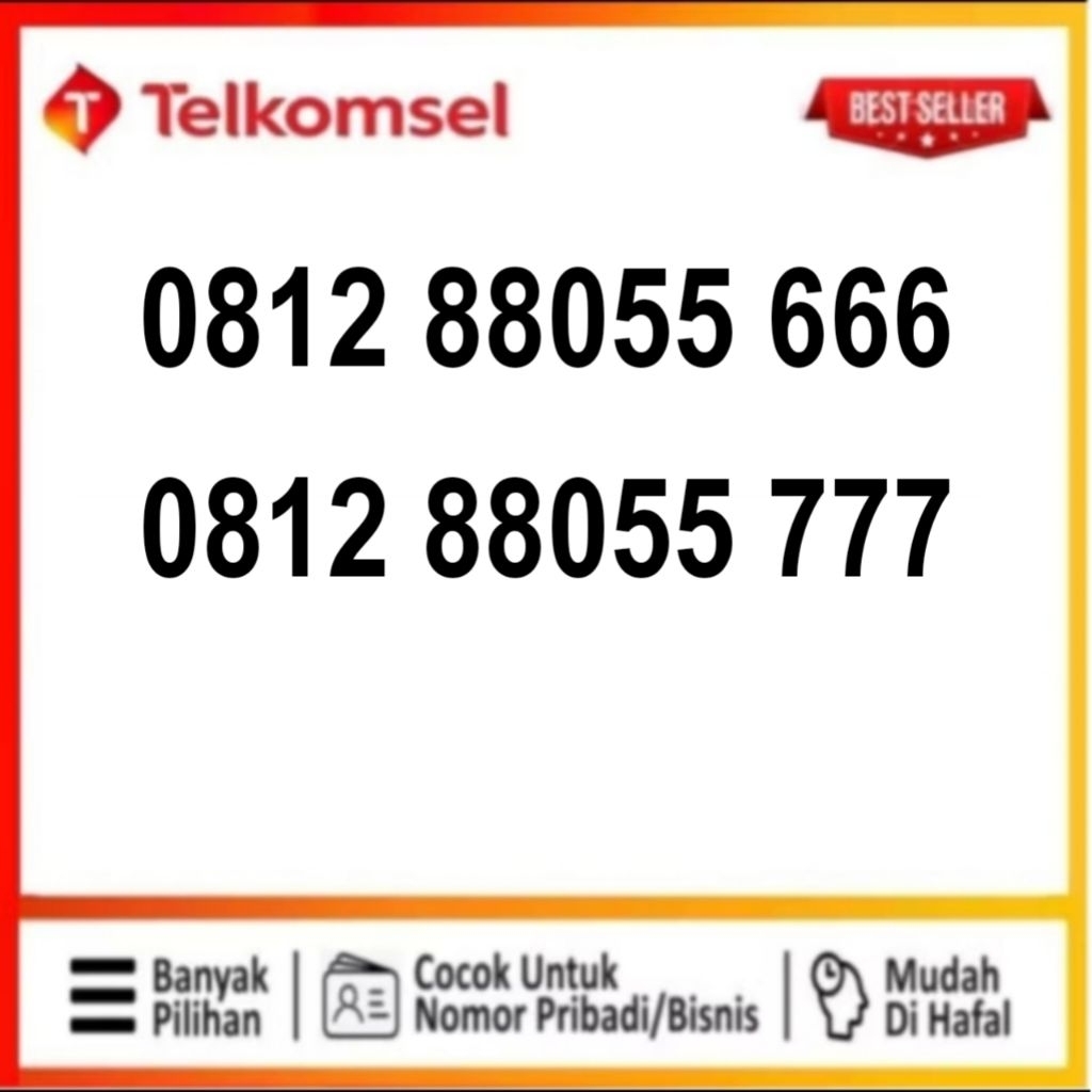 NOMOR CANTIK TELKOMSEL SIMPATI 8055 666 8055 777