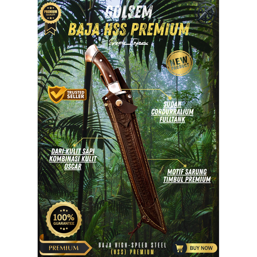 [BAJA PREMIUM] GOLOK SEMBELIH BAJA HSS PREMIUM GOLOK BAJA SUPER TAJAM Baja HSS Premium Asli Original