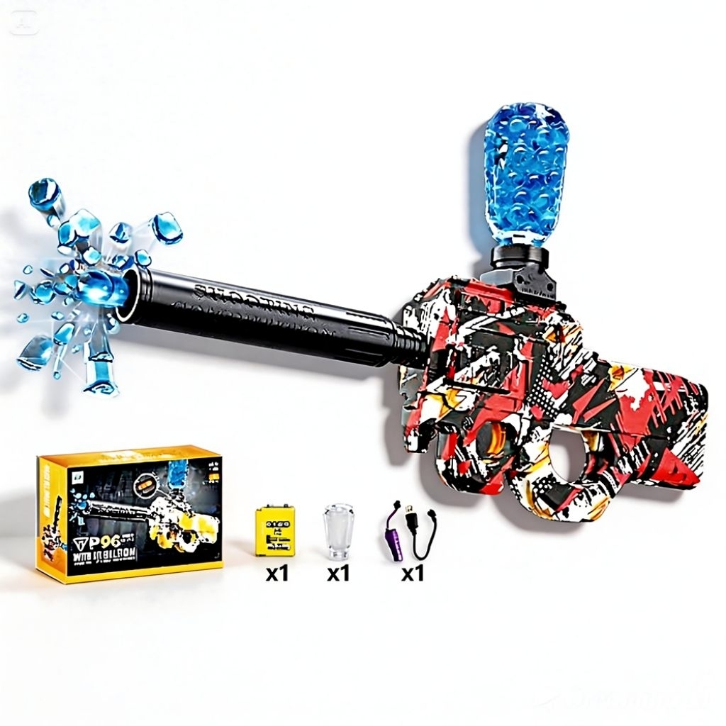 Mainan Anak Electric Water Gel Blaster Otomatis Aman Set Anak Outdoor Seru/Mainan Anak Tembakan Gel 