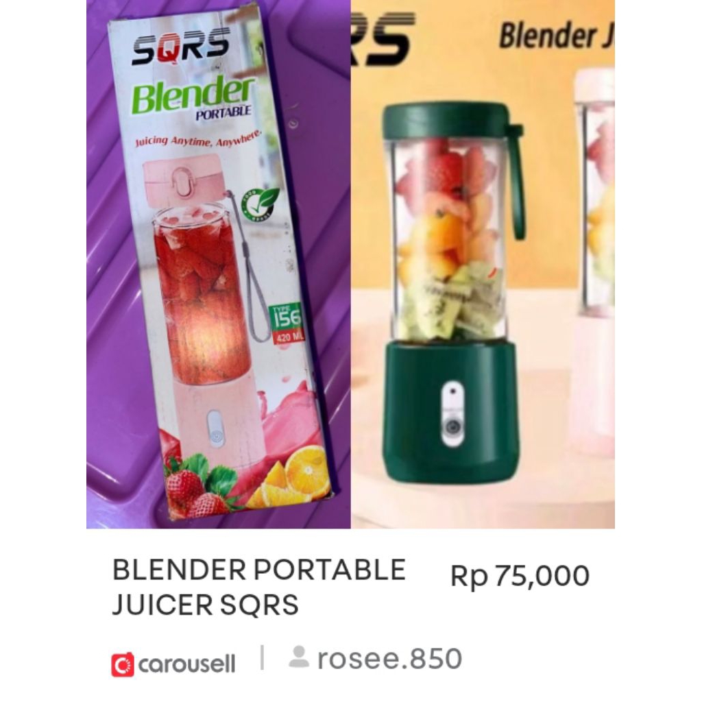 BLENDER PORTABLE JUICER SQRS
