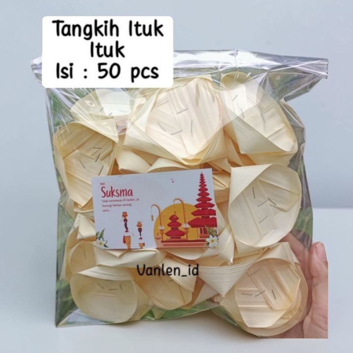 Tangkih Ituk-Ituk Isi 50 Pcs - Bahan Ibung Premium untuk persembahyangan/jejaitan bali
