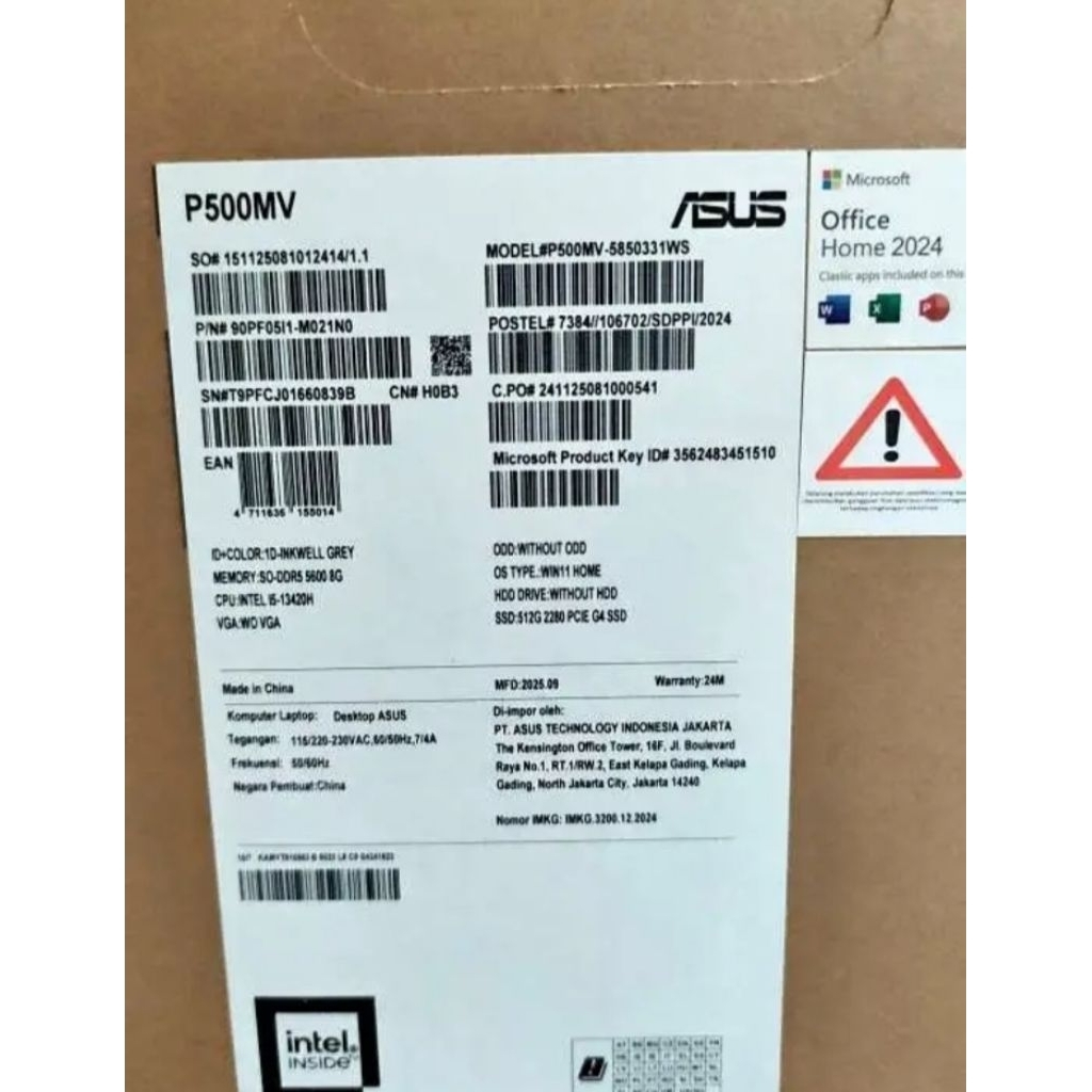 ASUS PC DESKTOP PC500WV