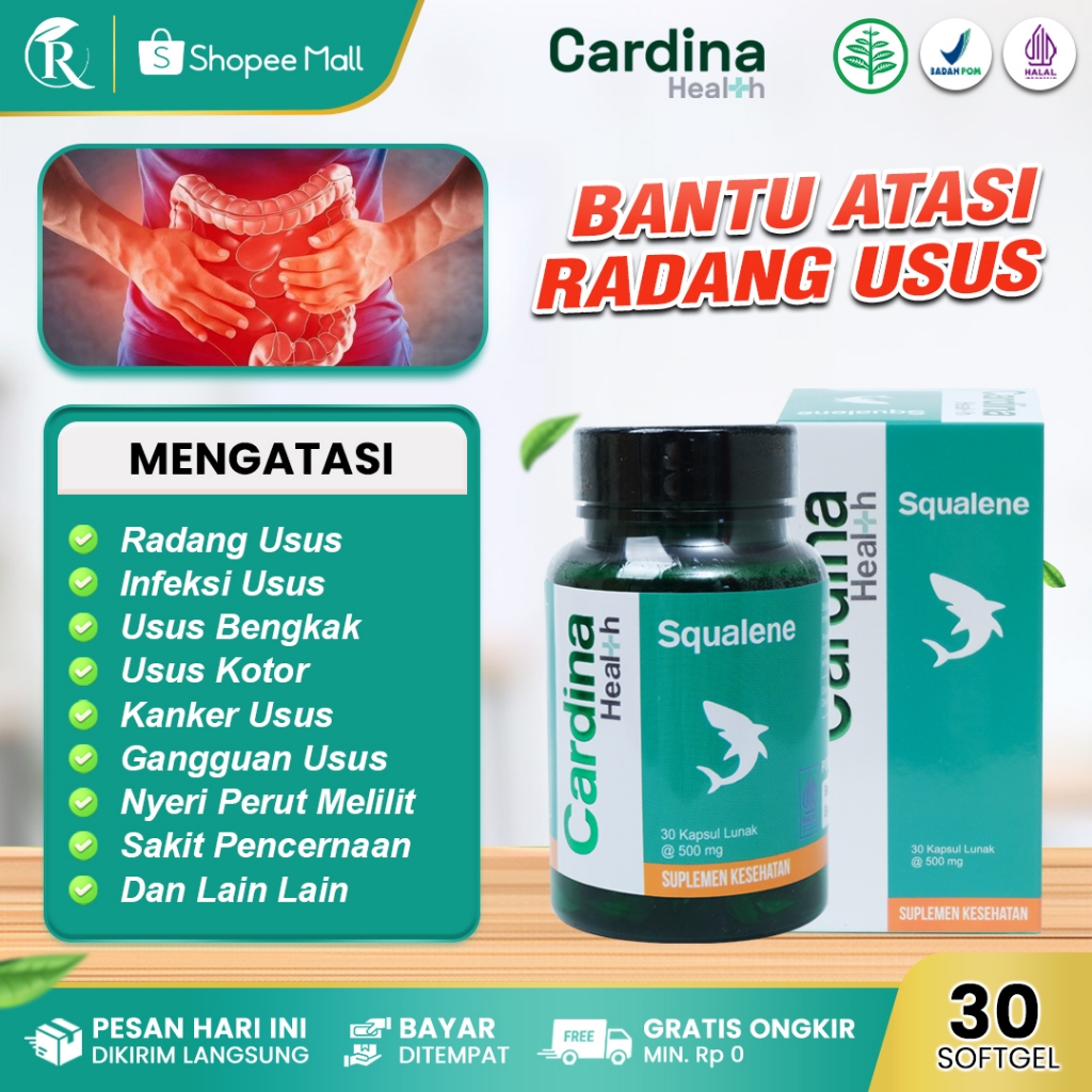 CARDINA Obat Radang Usus Infeksi Usus Usus Bengkak Usus Kotor Kanker Usus Gangguan Usus