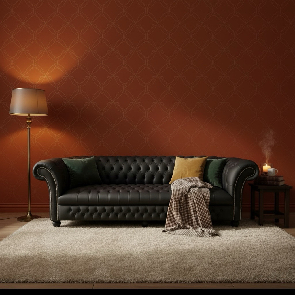 SINTIA - Sofa Chesterfield Mewah / Sofa Premium Kulit Sintetis / Sofa Mewah Chesterfield Kulit Sinte
