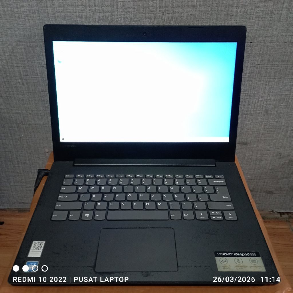 Laptop Lenovo Ideapad 330 windows 10 prosesor Intel Celeron Gen6 Ram4gb DDR4 HDD500gb Lcd14inch Mesi