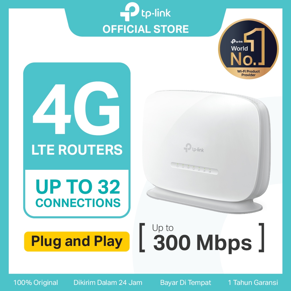 TP-Link TL-MR105 | 4G LTE Modem | WiFi Router 300Mbps | SIM Card |  Unlock All Operator  | Wireless
