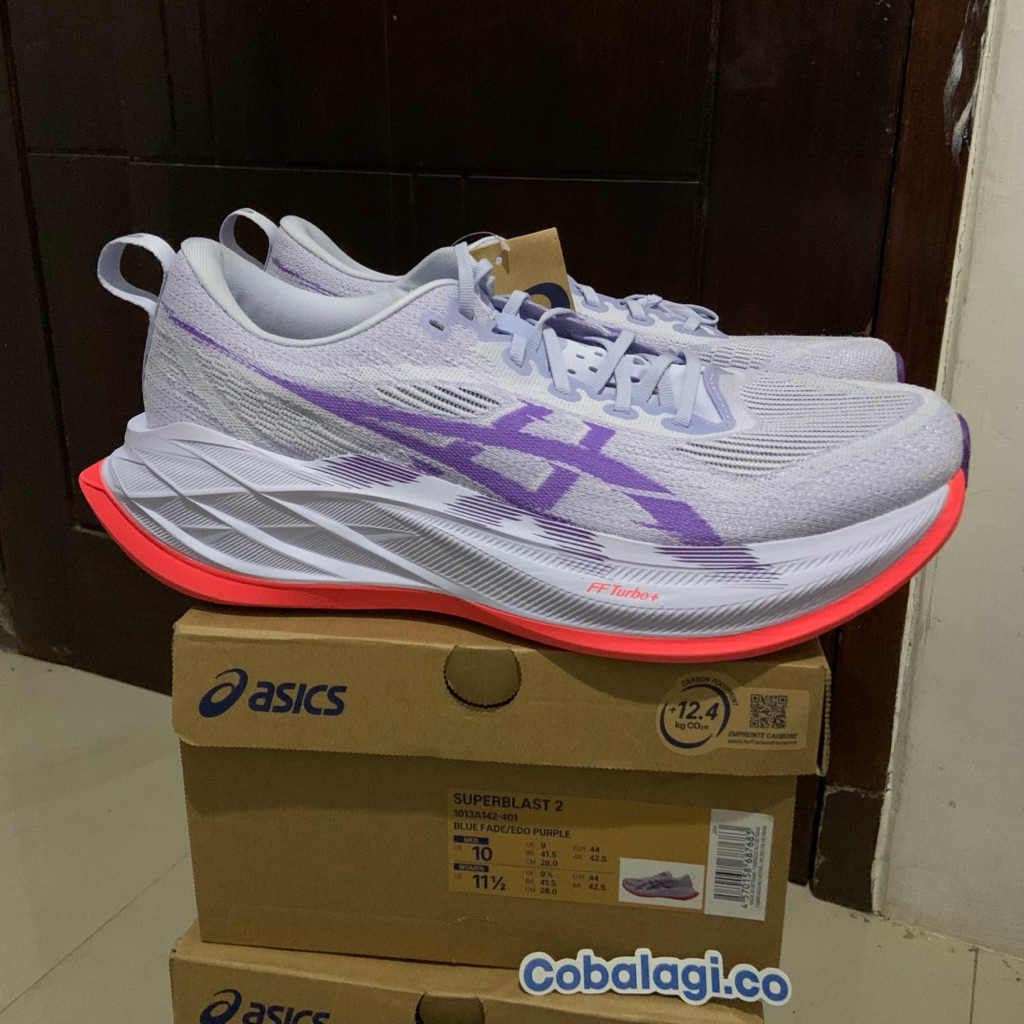 ASICS SUPERBLAST 2 Edo Purple ORIGINAL - Mens Running sepatu lari pria