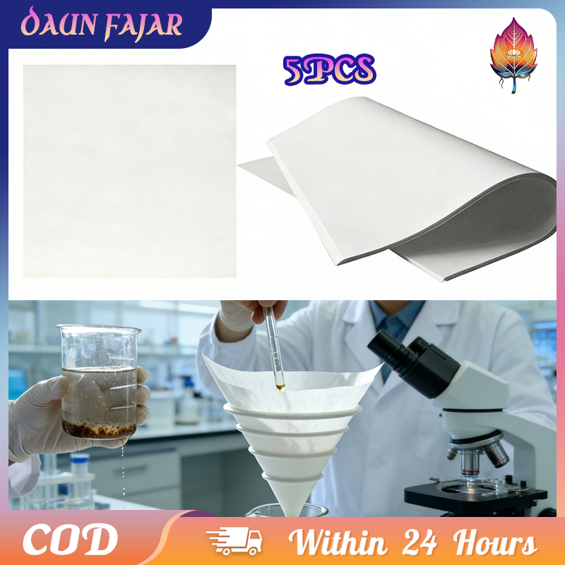 Kertas Saring Laboratorium Penyaring Larutan Tahan Kimia 5Pcs 60cm