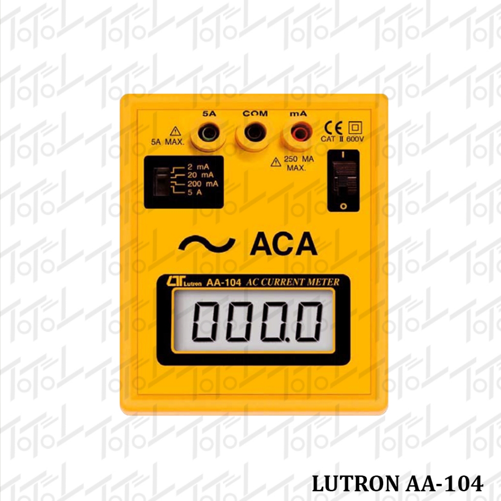 Lutron AA-104 ACA Bench Meter /  Lutron AA104 Ampere AC Meter / Lutron AA 104