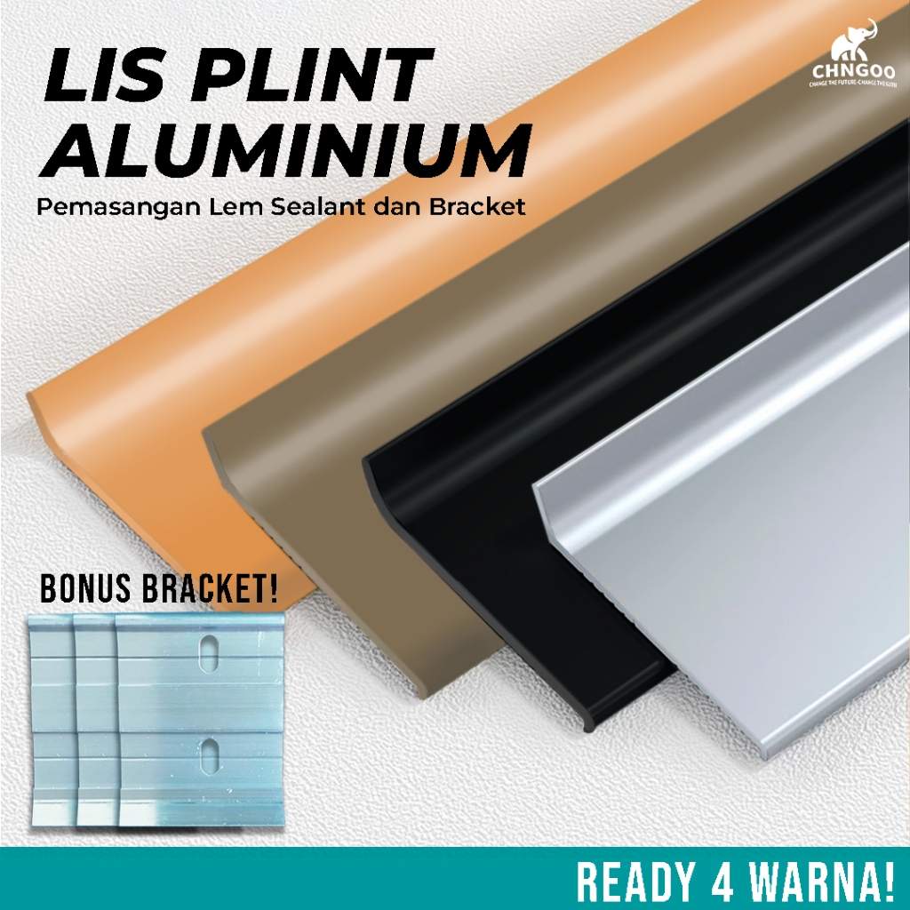 Lis Plint Aluminium Bracket 4/6/8/10 CM