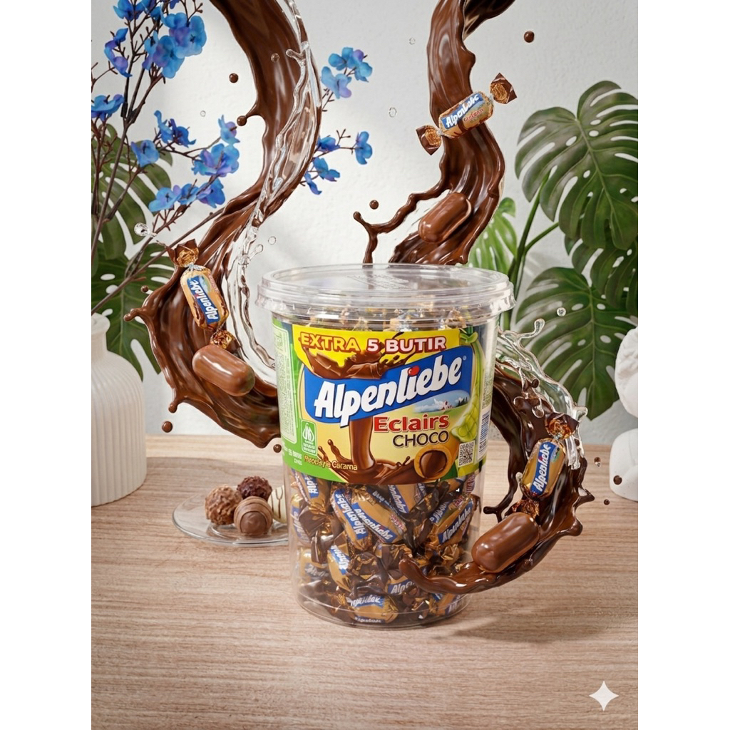 Permen Alpenliebe Choco Eclairs Kaleng 100 Pcs