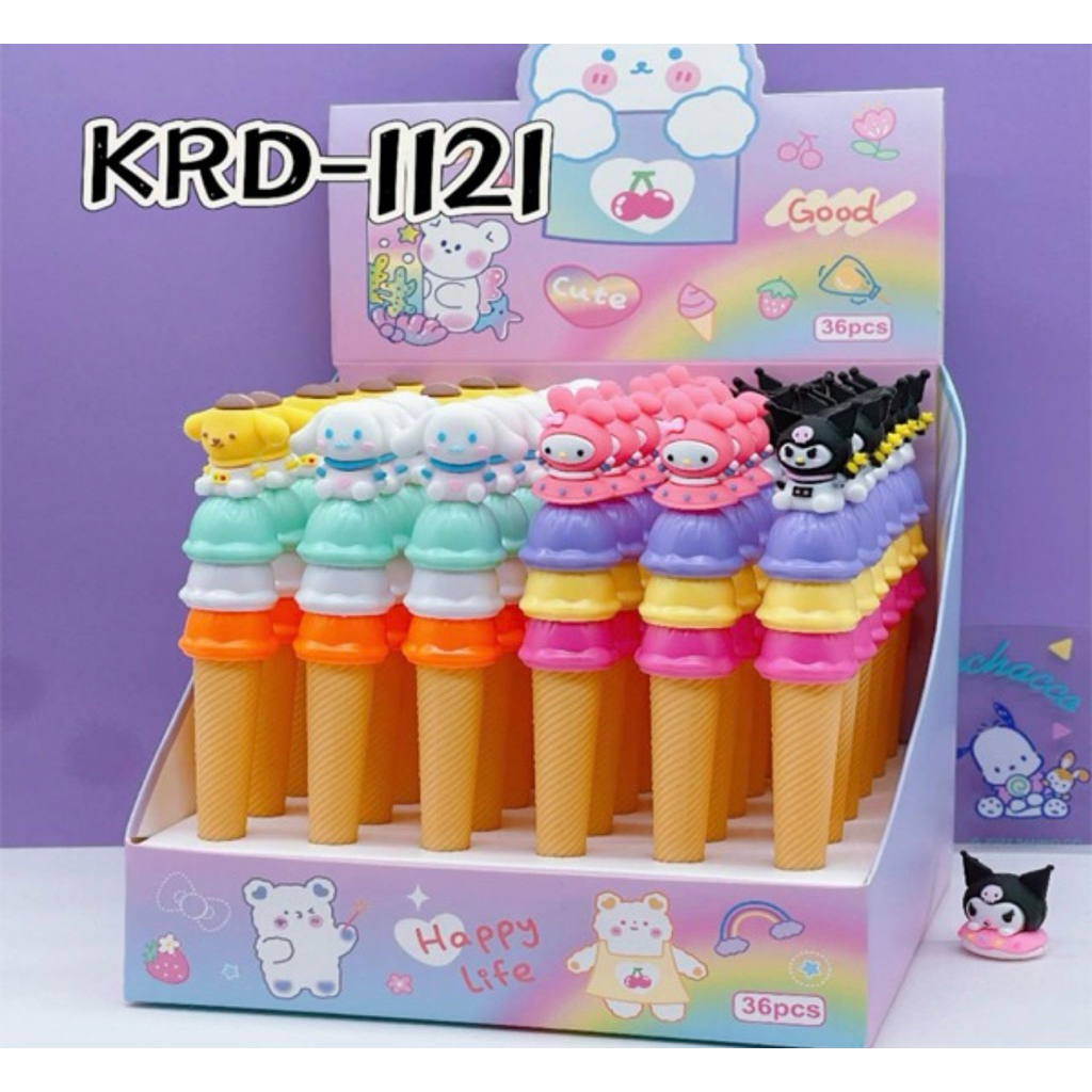 1 BOX PEN ES KRIM BESAR SANRIO ISI 36