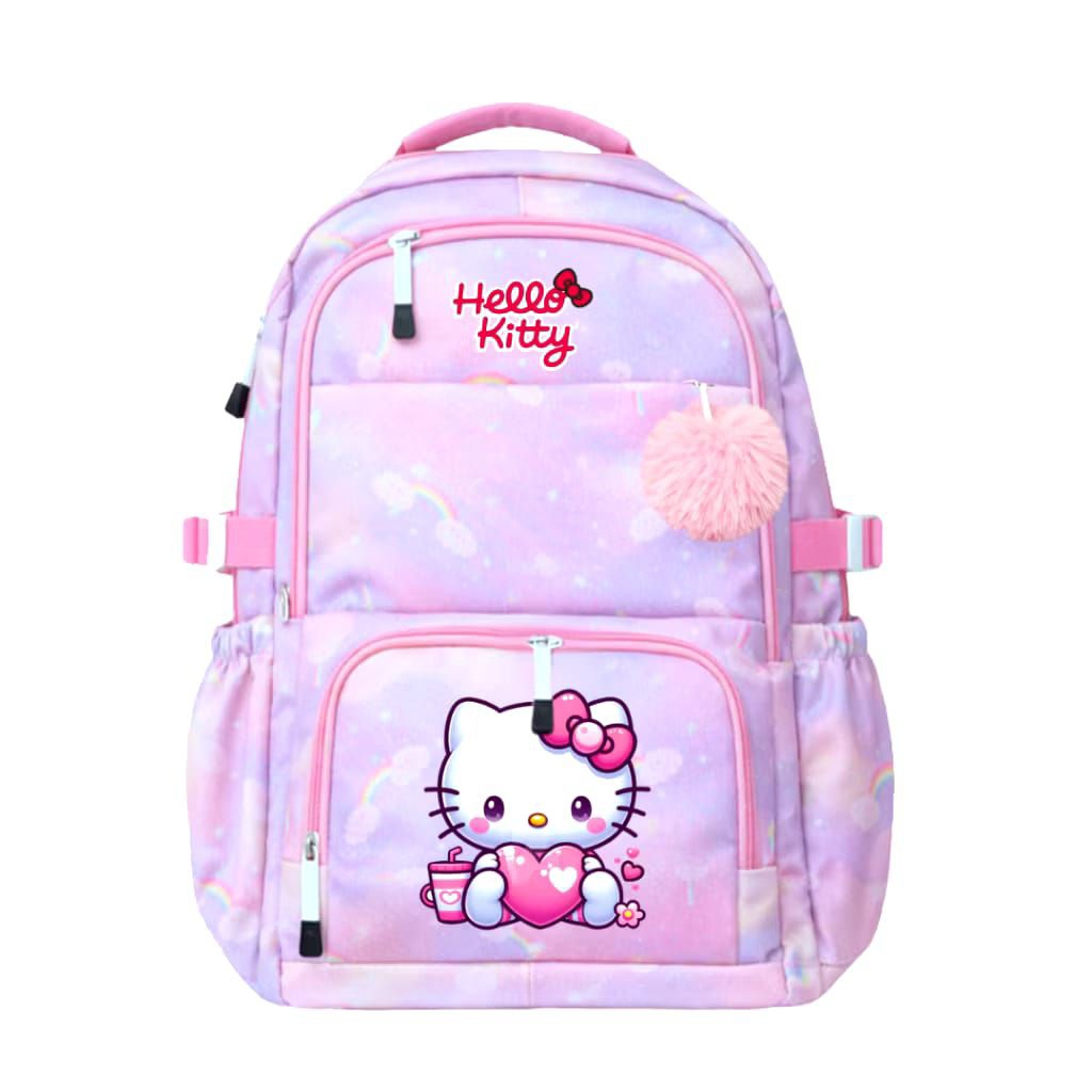TAS RANSEL ANAK PEREMPUAN SD SMP WARNA RAINBOW