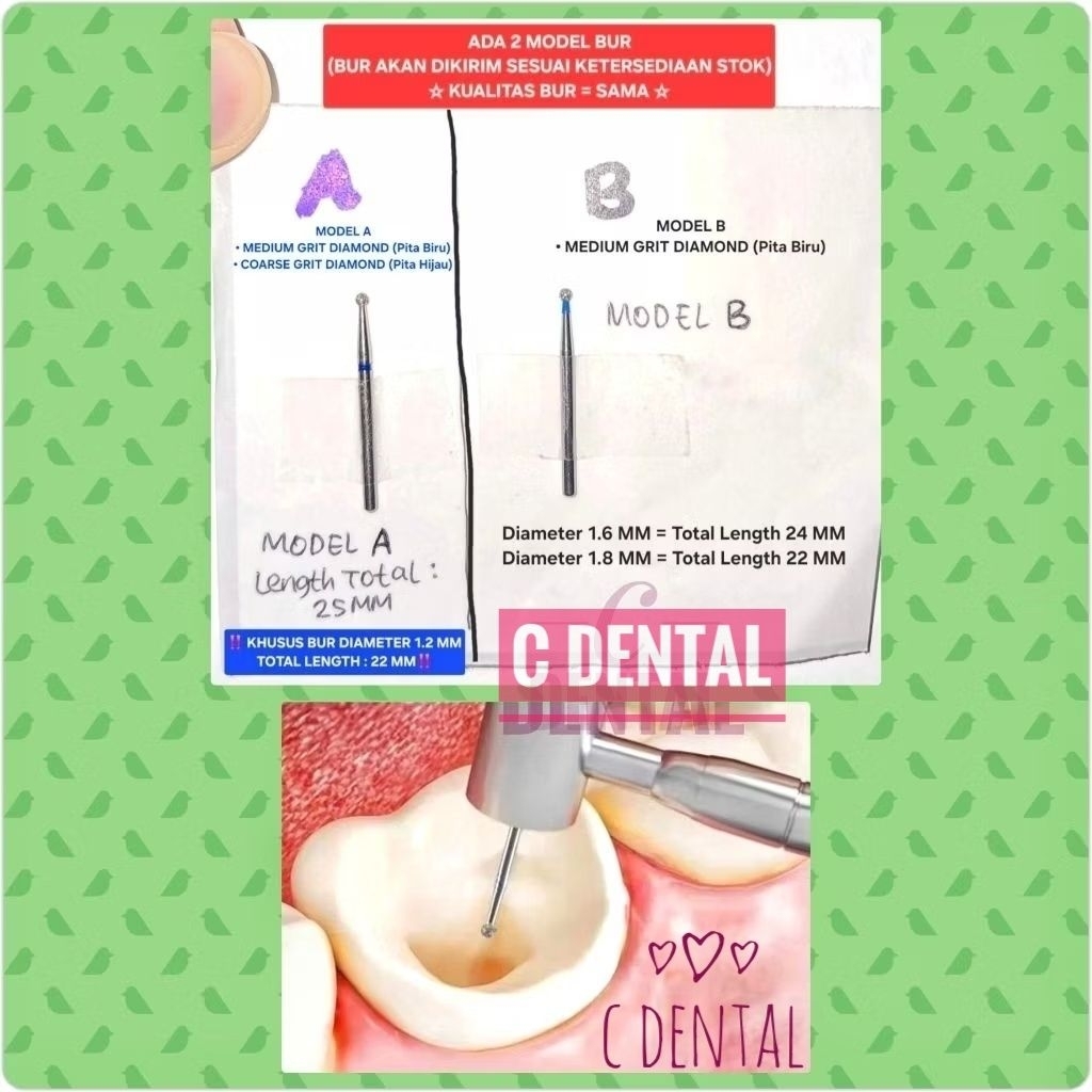 [1 Piece] Dental Endo Access Opening Orifice Bur Diamond Long Shank Round Shape High Speed