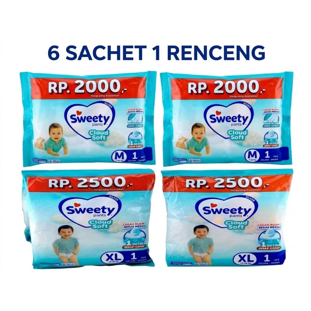 Pampers sweety sachet renceng
