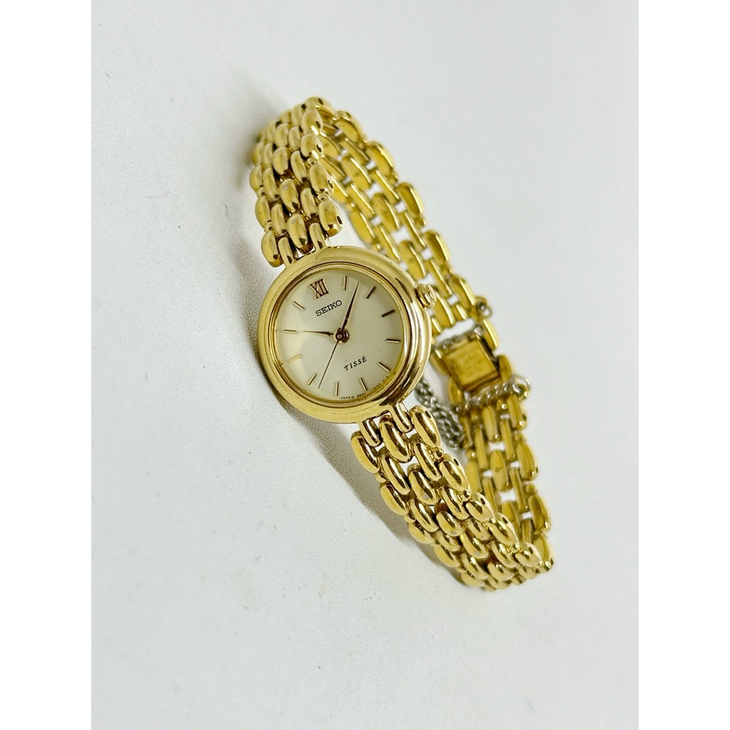 Seiko Tisse Gold tone lady watches
