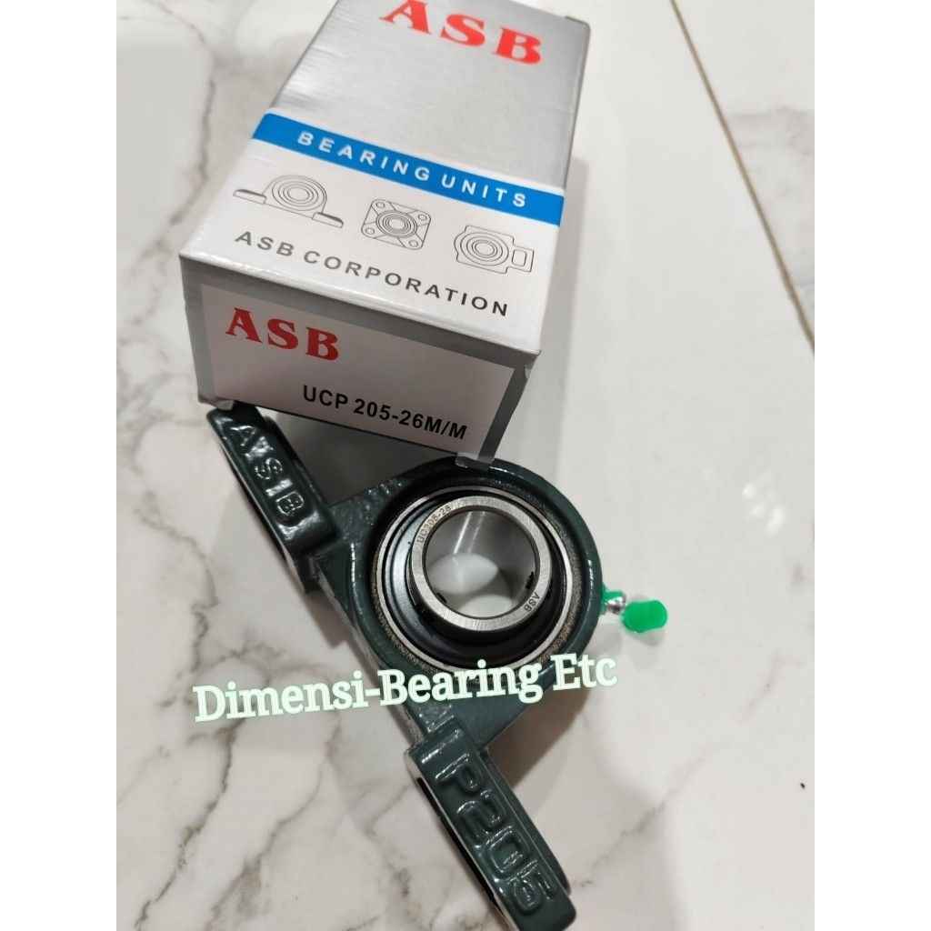 UCP 205-26MM PILLOW BLOCK BEARING DIAMETER AS 26MM ASB