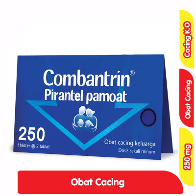 Obat Cacing Combantrin Sirup dan Tablet Untuk Anak dan Dewasa
