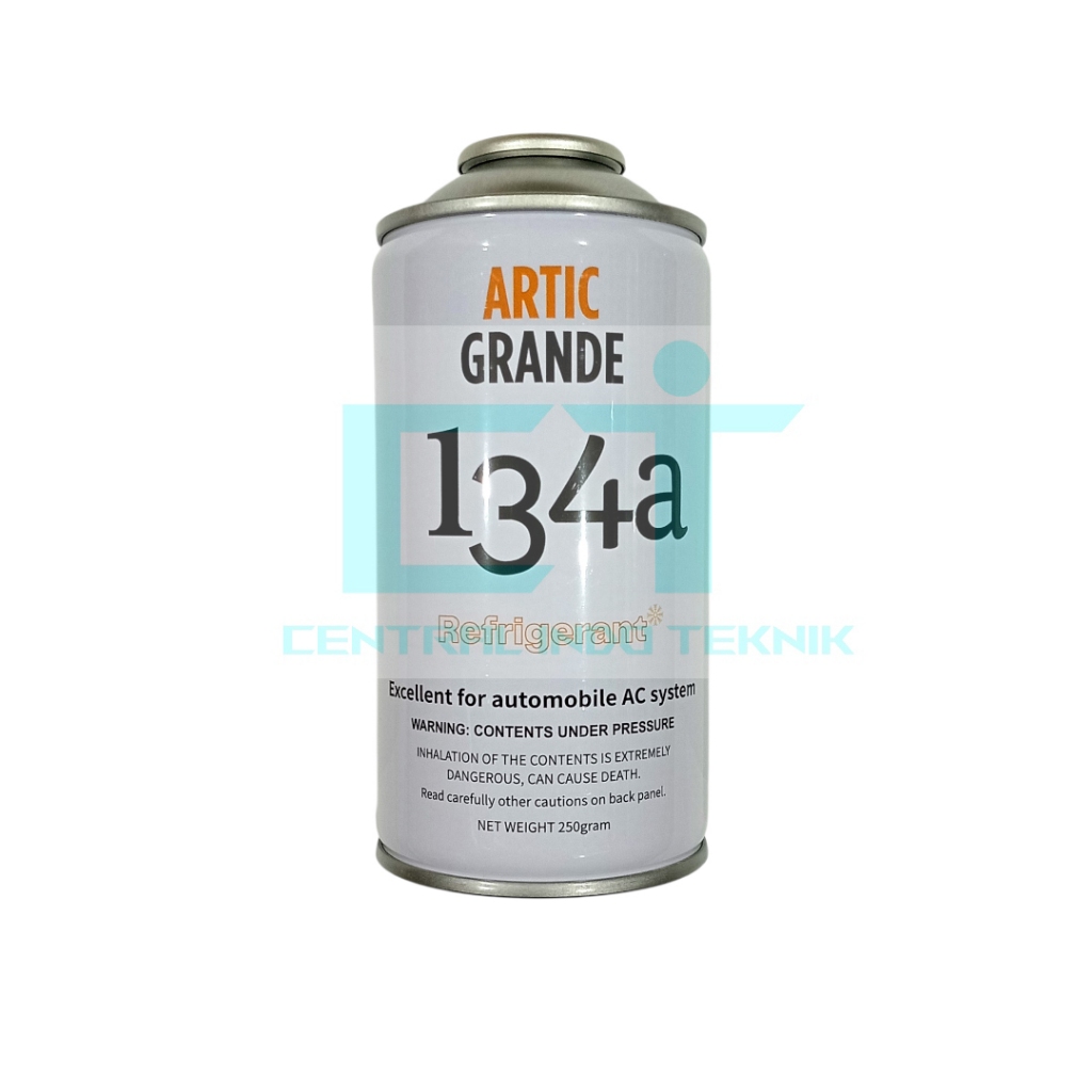 FREON R134 MERK ARTIC GRANDE 250GR KALENG | REFRIGERANT ARTIC GRANDE R-134A | PENDINGIN AC MOBIL/KUL