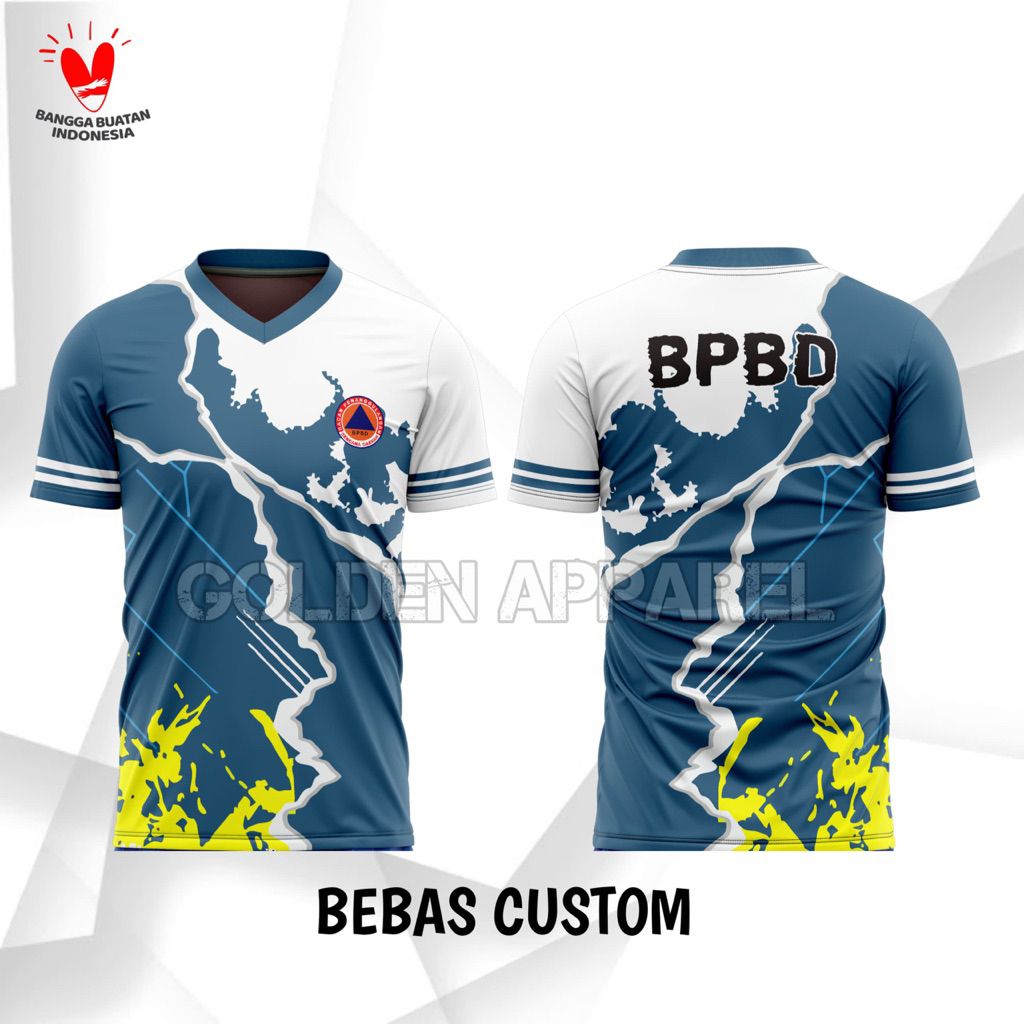 Kaos jersey bpbd custom/baju kaos bpbd murah/kaos jersey badan penanggulangan bencana daerah
